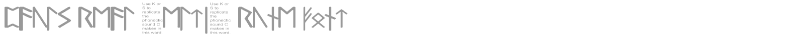 Pauls Real Celtic Rune font preview